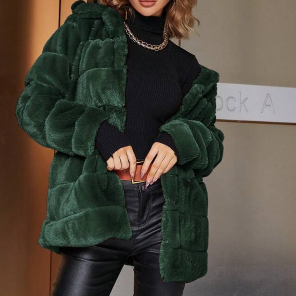 Eilly Bazar Faux Fur Coat - Picture 1 of 10